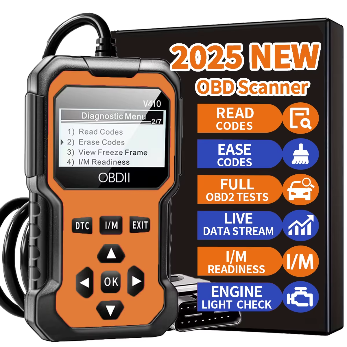 Car Obd2 Scanner Diagnostic Tool Code Reader Engine Fault Code Reader Scanner Can Diagnose All Obd Ii Protocol Cars since 1996 additional view